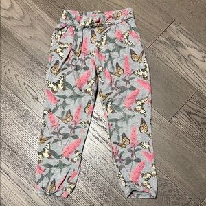 Butterfly Print Girls Joggers